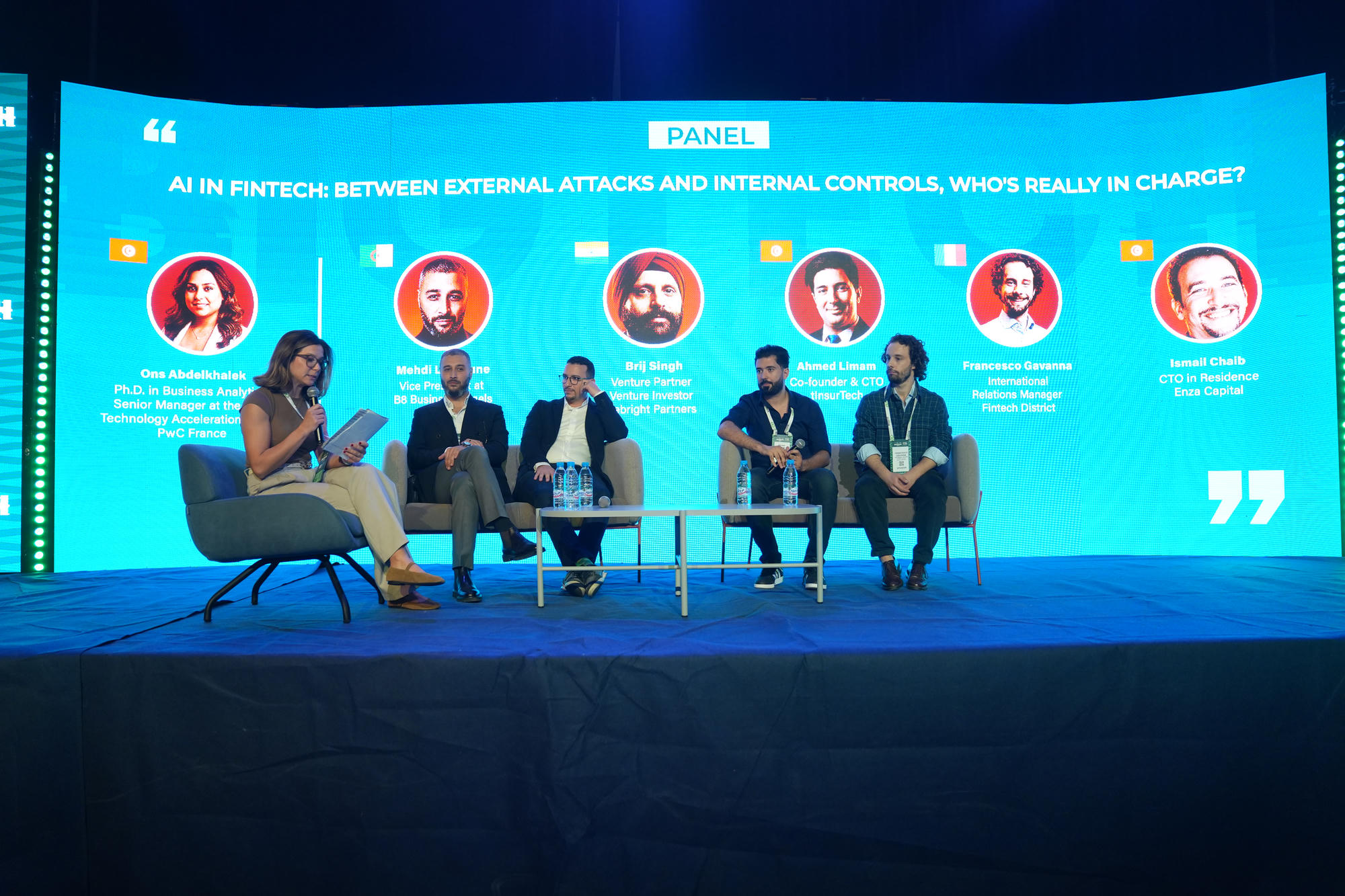 The AI in FinTech panel on the BIGTECH Africa Main Stage in Tunis